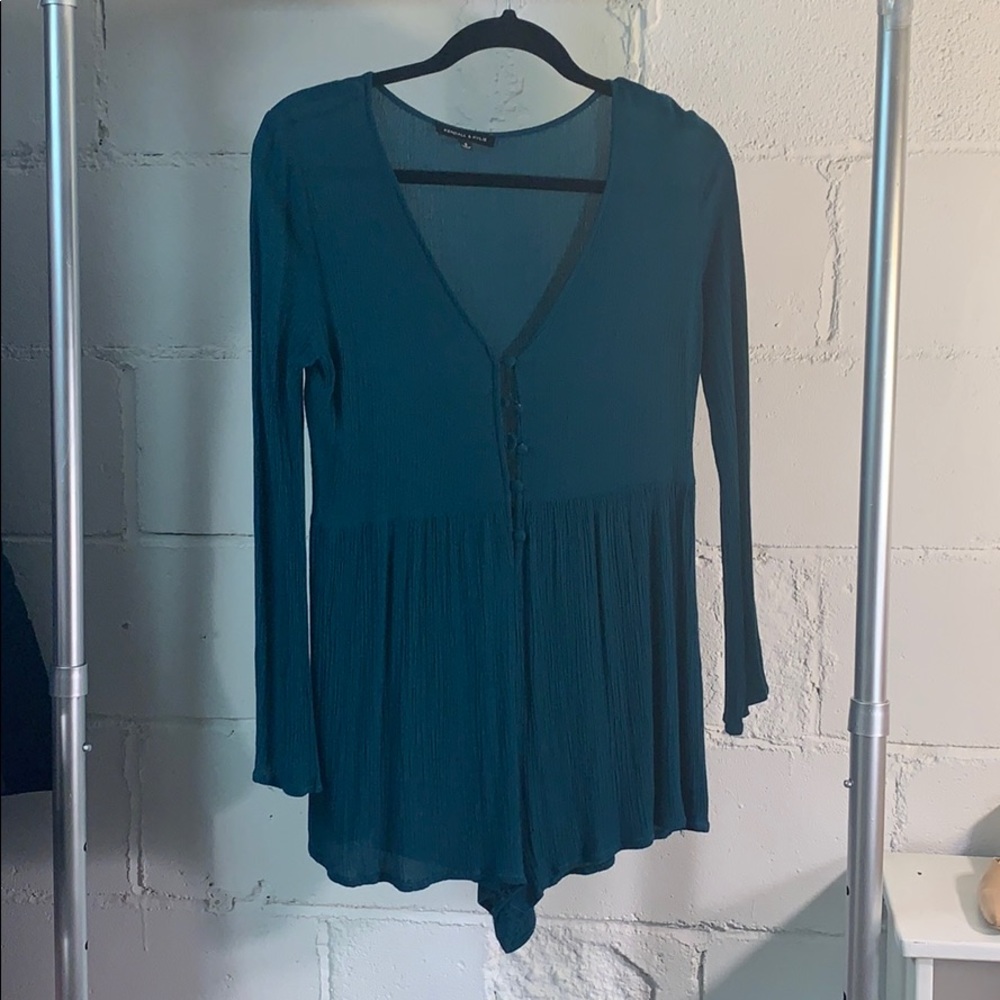 Teal romper Kendal & Kylie